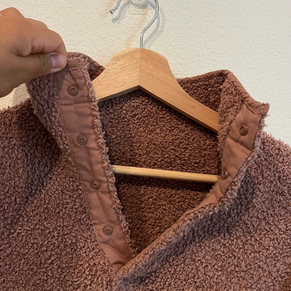 Skims Small/Medium Teddy Material Pullover - image 5